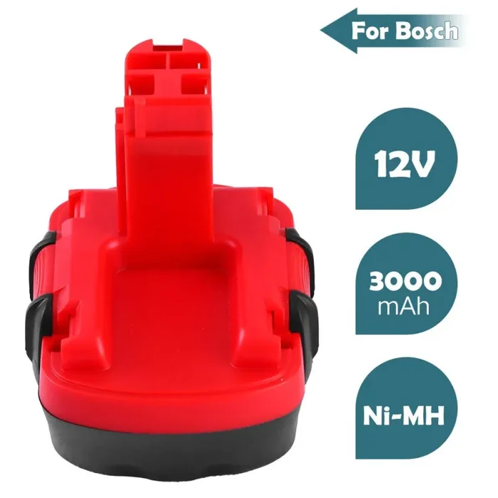 2 Pacchi 3000mAh Ni-MH Sostitutiva per Bosch 12V Batteria BAT043 BAT045… - immagine 2