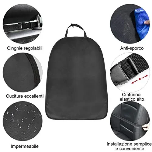 2 Pezzi Auto Sedile per Backseat Custodia Bambini Calci Fango… - immagine 3