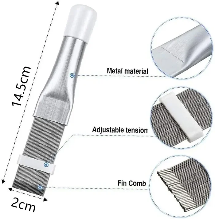 2 Pezzi Pulizia Filtri Condizionatore, Witbicg Spazzola Per Radiatori Condizionatore Pulizia Pulire Condizionatore Casa Asciugatrice Kit Pulizia Split Condizionatore Pulizia Climatizzatore - immagine 2