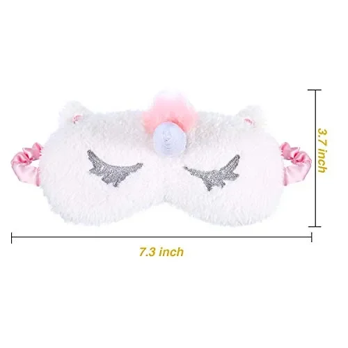 2 Pezzi Unicorno Maschera per Dormire Carino Benda Copertina per… - immagine 2