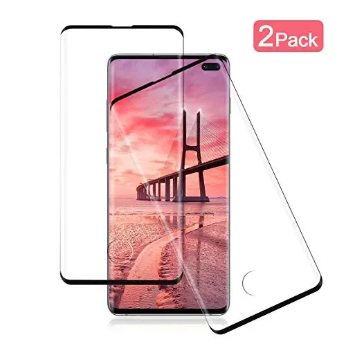 2 pezzi Vetro Temperato per Samsung Galaxy S10 Plus Pellicola Trasparente