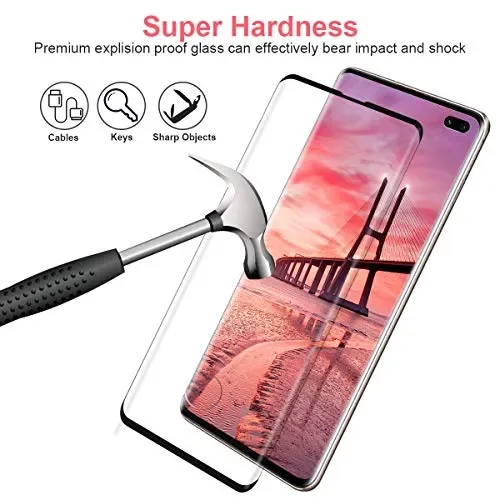 2 pezzi Vetro Temperato per Samsung Galaxy S10 Plus Pellicola Trasparente - immagine 3