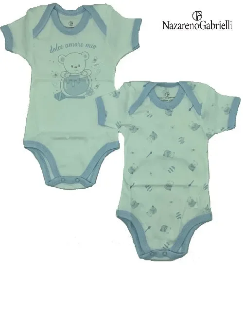 2 PZ BODY AMERICANO MEZZA MANICA NAZARENO GABRIELLI ART NG-200 BI-PACK COLORE A SCELTA MISURA A SCELTA