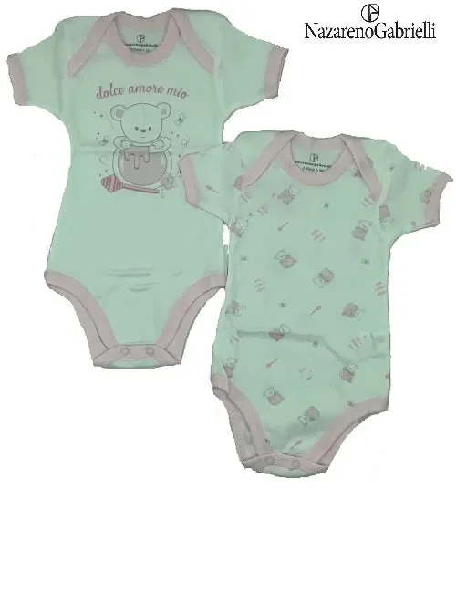 2 PZ BODY AMERICANO MEZZA MANICA NAZARENO GABRIELLI ART NG-200 BI-PACK COLORE A SCELTA MISURA A SCELTA - immagine 2