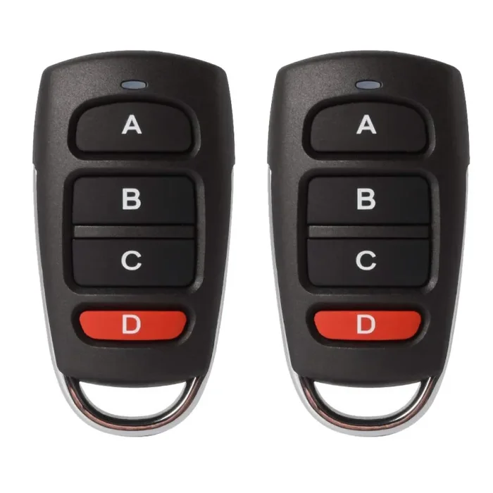 2 pz Universale Garage Cancello Automatico Clonazione Chiave Fob Abcd - immagine 3
