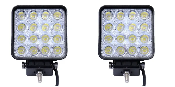 2 x 48 W Led Luce da lavoro lampada 3800 lm 6000 K 67IP Backup luci -… Saldi