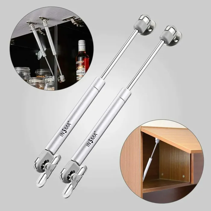 2 x Ammortizzatore per ante cucine mobili, Pistone molla a gas 100N, Cerniera - immagine 2