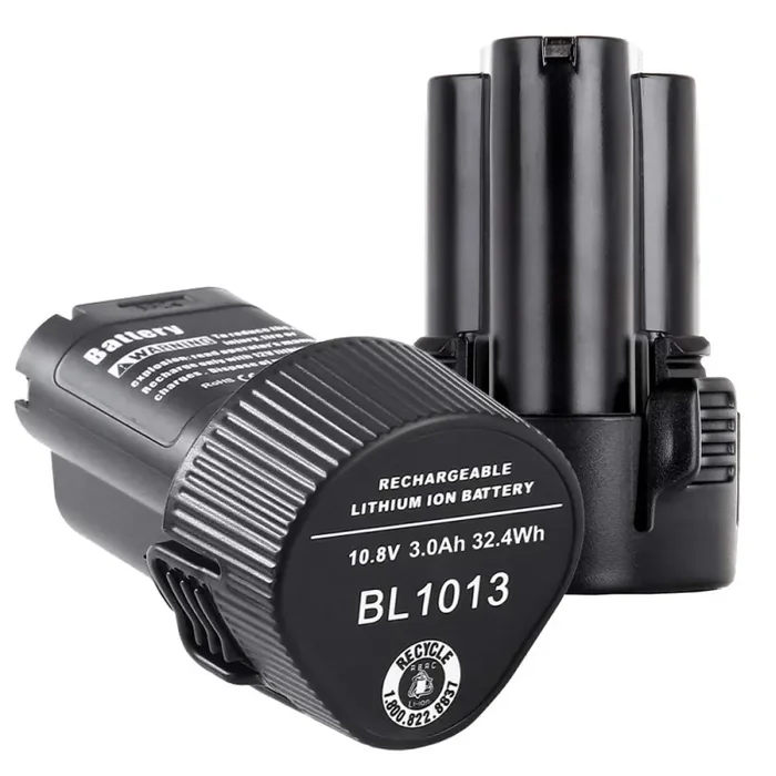 2 X Dosctt 3000mAh Batteria Sostituzione per Makita BL1013 10,8V 3,0Ah