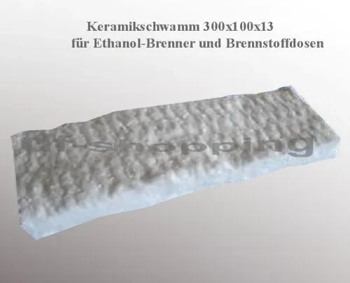 2 x Spugna di ceramica camino bioetanolo biocaminetto Confezione da 1