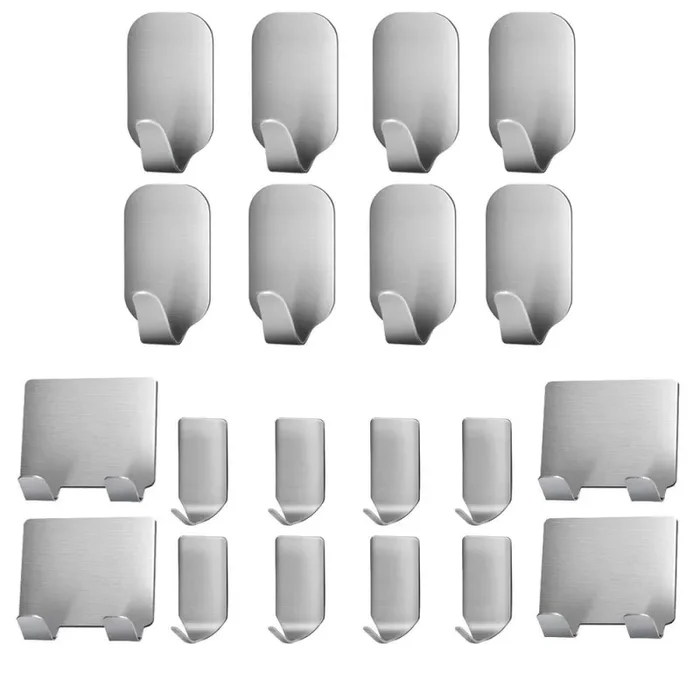20 pezzi Gancio autoadesivo, Ganci portasciugamani, 3M Adesivo 20pcs Fornitura
