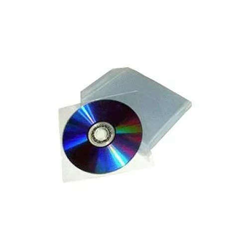 200 buste Bustine copertine custodia plastica trasparente CD/DVD con lembo…
