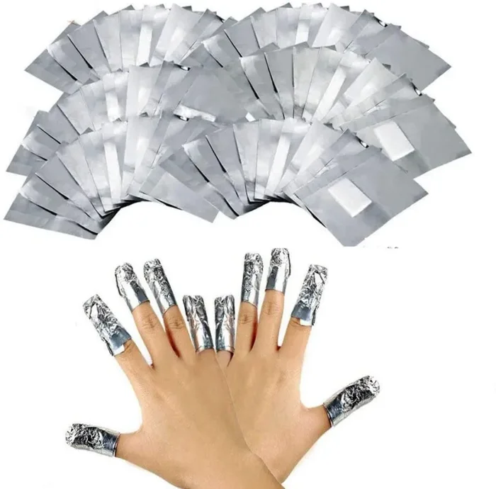 200 Compresse Remover Foil Wraps del Rimuovere smalto gel per Unghie,Fogli di Alluminio per Rimuovere lo Smalto,Nail Art Remover Wraps Sconti