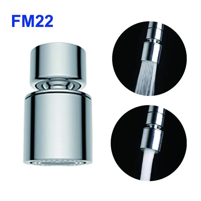 22mm Female Thread – Swivel – Chrome, Thread(fm22) – – Chrome Saldi - immagine 3