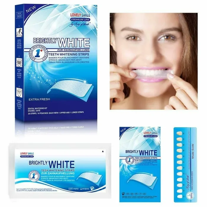 28 Strisce Sbiancanti, qualità professionale, Sbiancamento denti, Whitestrips