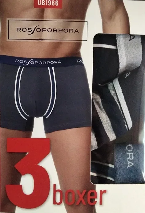 3 Boxer Uomo Rossoporpora Art UB1966 Colore Foto Misura a scelta - immagine 2