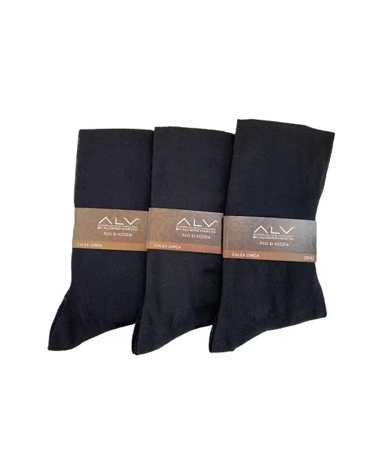 3 Calze Uomo Lunga Filo Di Scozia Alviero Martini Art ALV008L Colore a scelta Misura a scelta - immagine 2