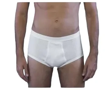 3 Mutande Moretta classiche uomo elastico esterno con apertura davanti a costine 100% cotone colore bianco misura a scelta