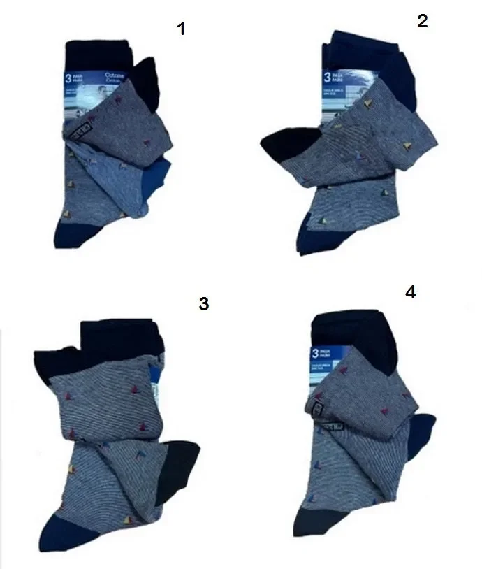 3 paia di calze corte in caldo cotone uomo chrro art. cristian 48ass col. a scelta mis. unica In saldo