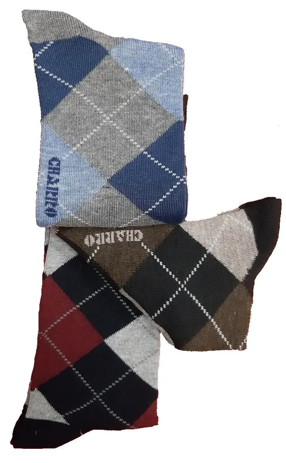 3 paia di calze uomo corte in caldo cotone charro art FABIO10C colore a scelta misura unica