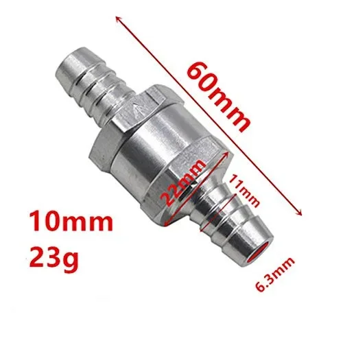 3 pezzi 10mm Valvola di ritegno del Carburante Non Ritorno in Lega di… - immagine 2