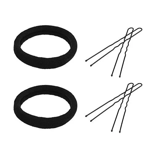 3 Pezzi Set di Chignon Crocchia Ciambella Panino Anello Stile per Capelli… Fornitura - immagine 2