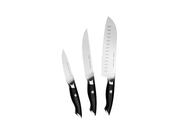 3-PZ COLTELLO DA SANTOKU-UNIVERSALE-SPELUCCHINO SET Online ora