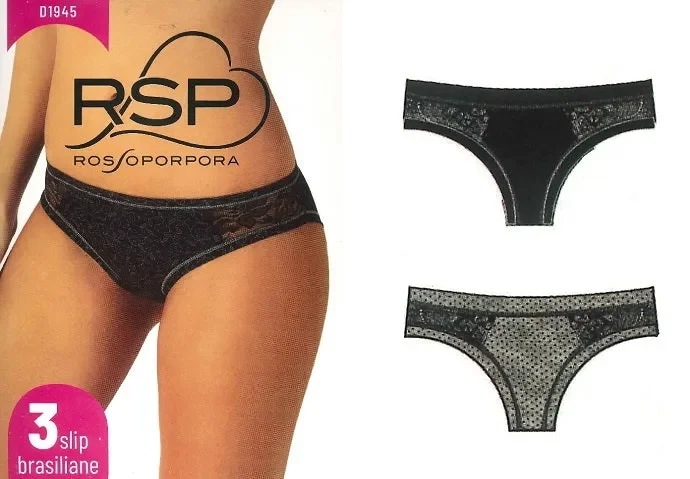 3 SLIP DONNA BRASILIANA ROSSOPORPORA ART D1945 COLORE FOTO MISURA A SCELTA