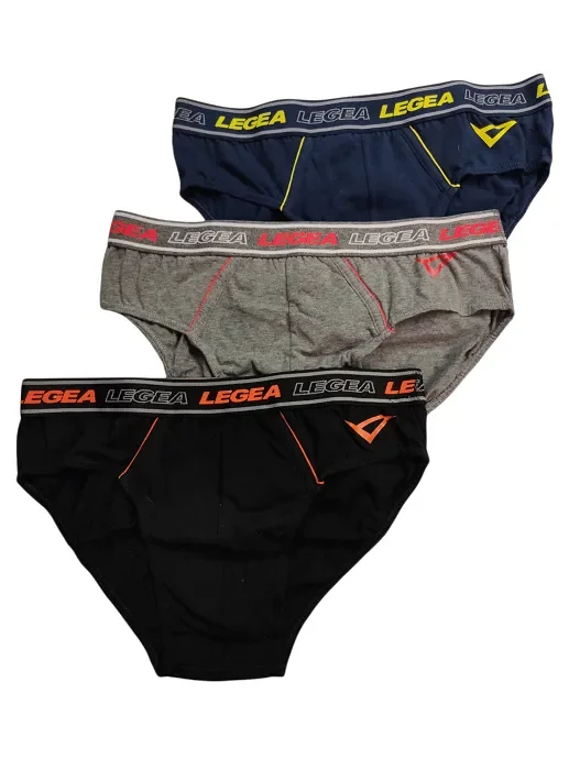 3 slip uomo cotone bielastico Legea art 21466 colore assortito misura a scelta