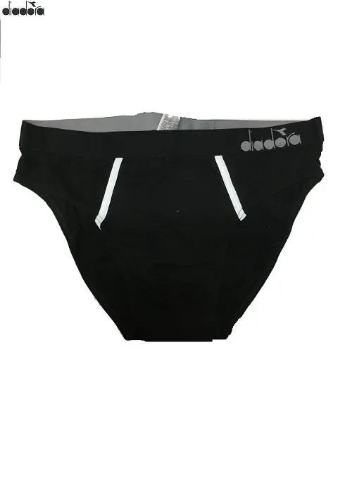 3 SLIP UOMO DIADORA ART DUP5036/3 200 BLACK COLORE NERO MISURA A SCELTA