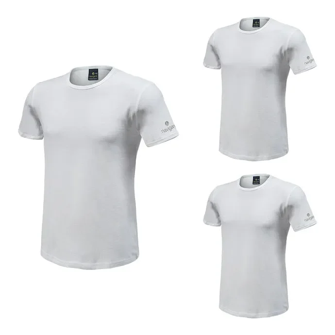 3 t-shirt uomo girocollo cotone elasticizzato Navigare art 570 colore e misura a scelta - immagine 2