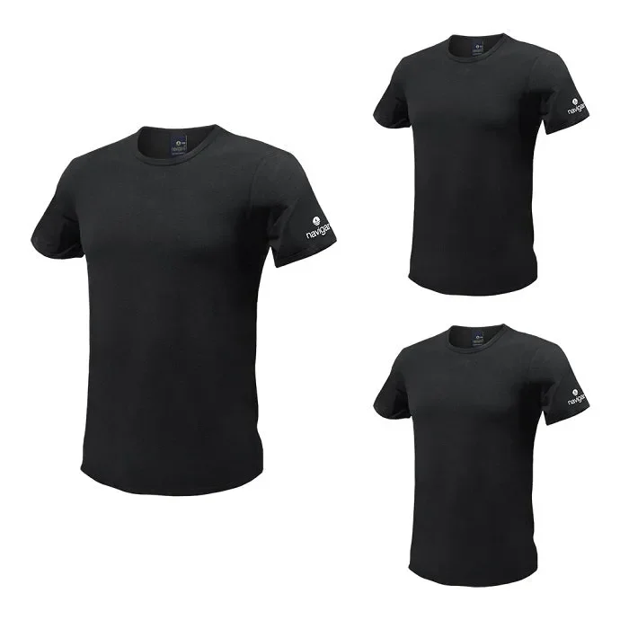 3 t-shirt uomo girocollo cotone elasticizzato Navigare art 570 colore e misura a scelta - immagine 3