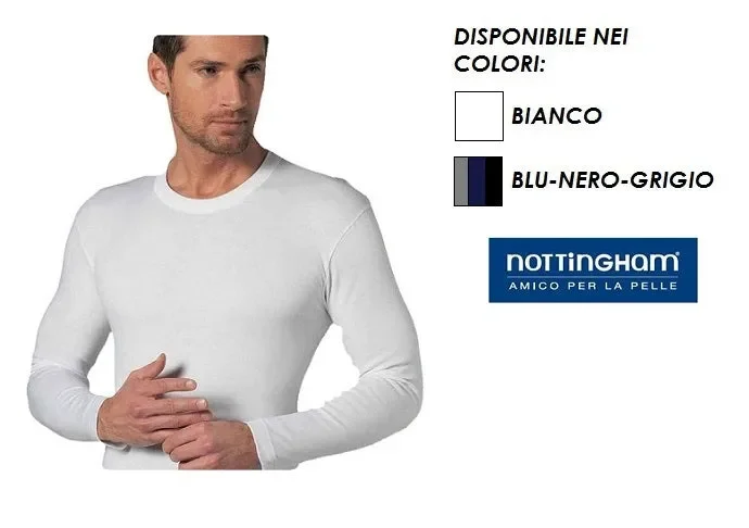 3 T-SHIRT UOMO NOTTINGHAM IN CALDO COTONE ART. JAZZ COL. E MIS. A SCELTA