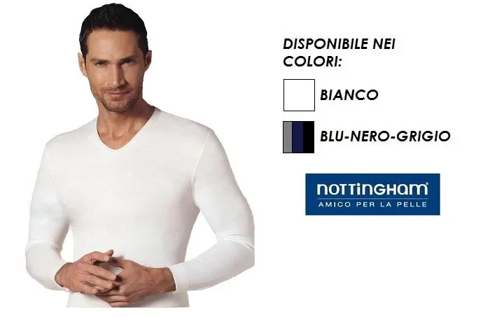 3 T-SHIRT UOMO NOTTINGHAM IN CALDO COTONE ART. SOUL COL. E MIS. A SCELTA Saldi