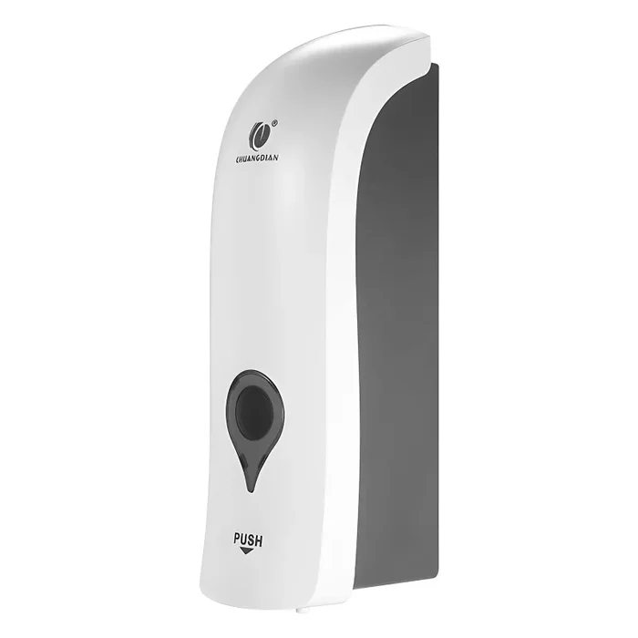 300ml Dispenser di Sapone, Dispenser per Shampoo e Bagnoschiuma da Parete, Dispenser per Sapone Liquido, Senza Foratura, Manuale Sapone Dispenser, Dispenser Sapone a Parete (Bianco)