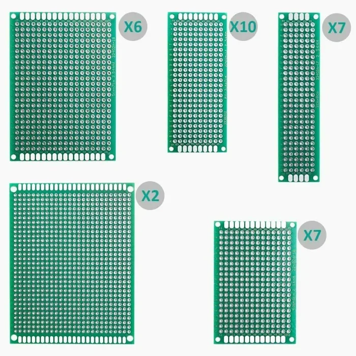 32 x Basetta millefori per progetti prototipi elettronica, Circuito stampato - immagine 3