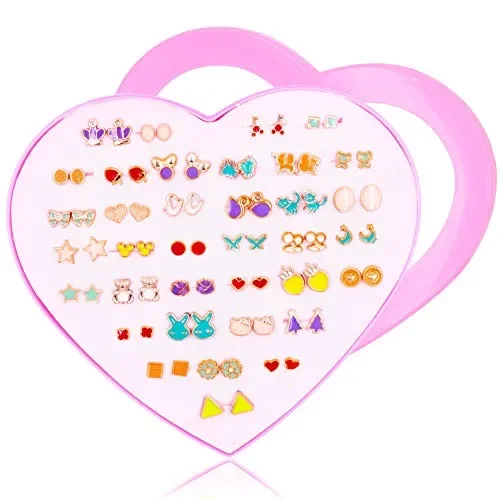 36 Paia Anallergici Set Orecchini a Perno Per Bambina Donne Perle Animale…