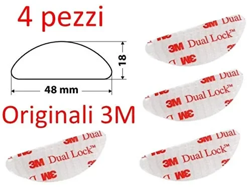 3M Dual Lock Sistema di Fissaggio Richiudibile, 4 Pezzi