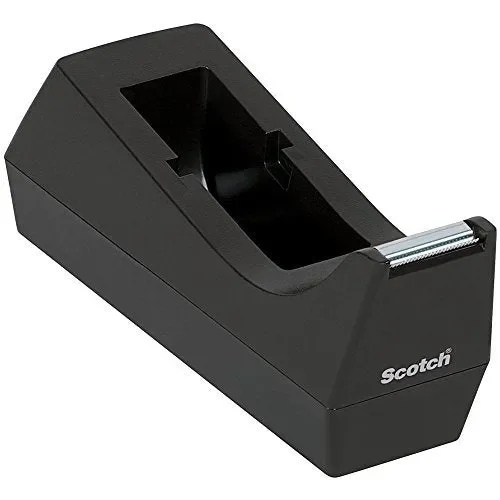 3M Scotch Dispenser Ricaricabile per Nastro Adesivo da 19 19 mm x 33 m, Nero