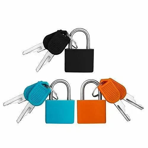 3Piece Mini lucchetto con set di chiavi, colorato per bagagli…