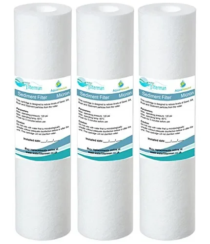 3x AquaHouse 10″ Cartuccia filtro acqua sedimenti per osmosi inversa, palo…