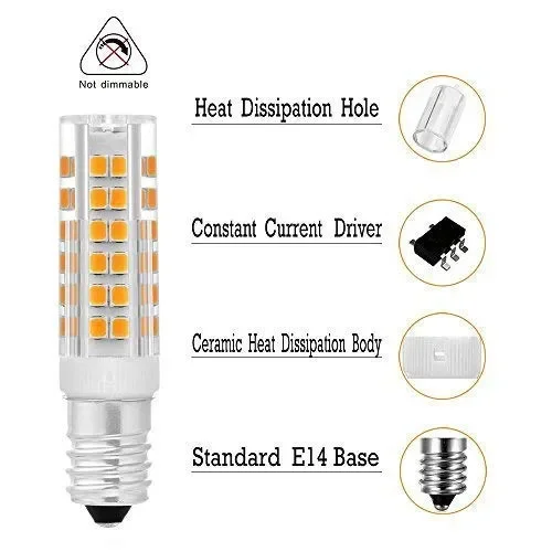 3X Lampadina LED E14,7W Equivalenti a 40 W Lampada Bianco Caldo - immagine 2