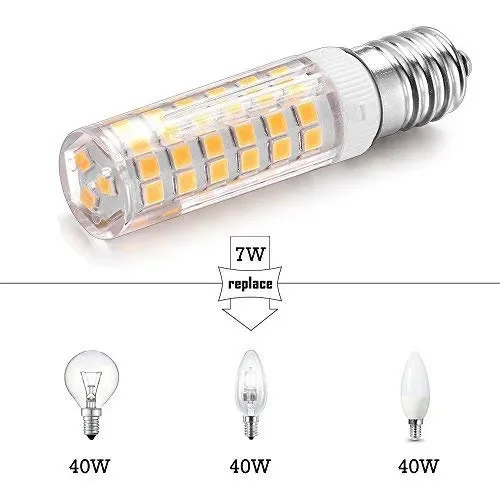 3X Lampadina LED E14,7W Equivalenti a 40 W Lampada Bianco Caldo - immagine 3