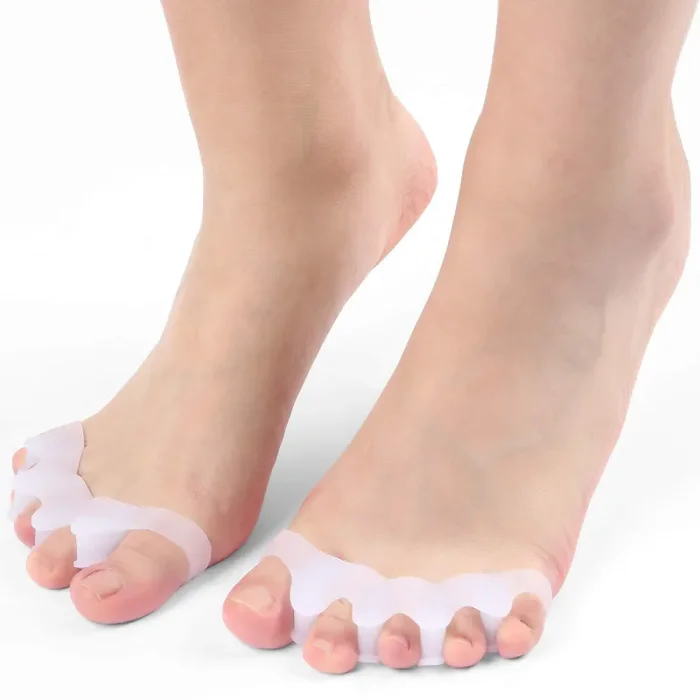 4 Paia gel Toe Separatore, barelle in per dita del piede sovrapposte,…