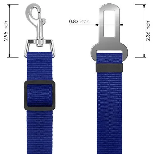 4 pezzi regolabile Pet Dog Cat cintura, Yucool sicurezza porta veicolo auto… - immagine 3