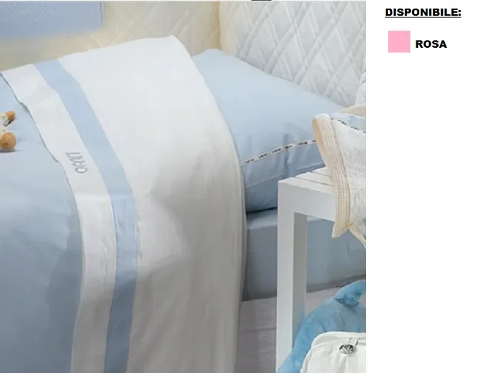 4 pz lenzuolo culla neonato art NS/B/BL010B 00272 colore foto misura unica