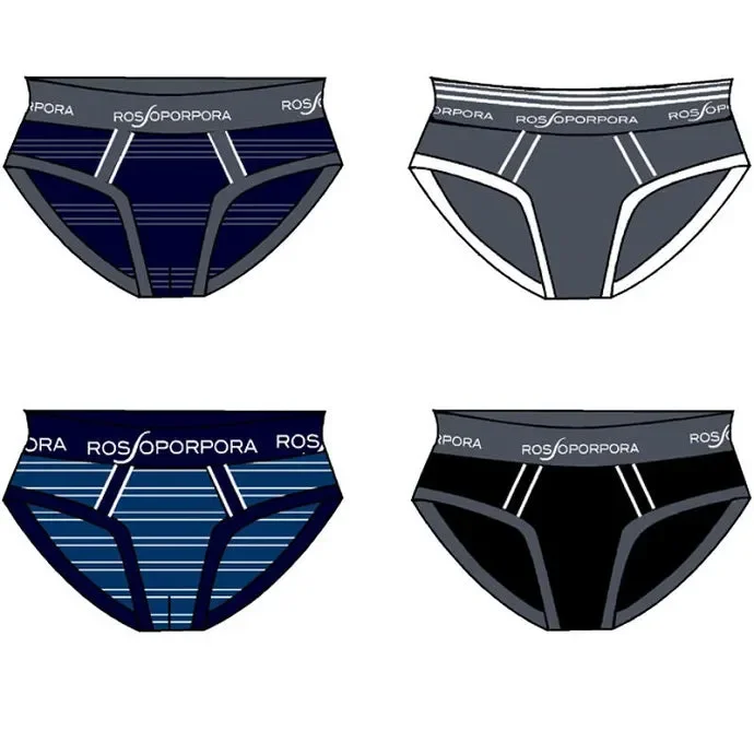 4 slip bimbo Rossoporpora art SS451 colore assortito misura a scelta