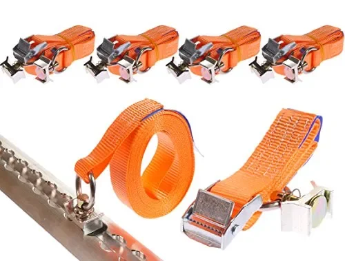 4 x 250 kg 5 m Cinghie di fissaggio per Binario fermacarico airline Cinghie…