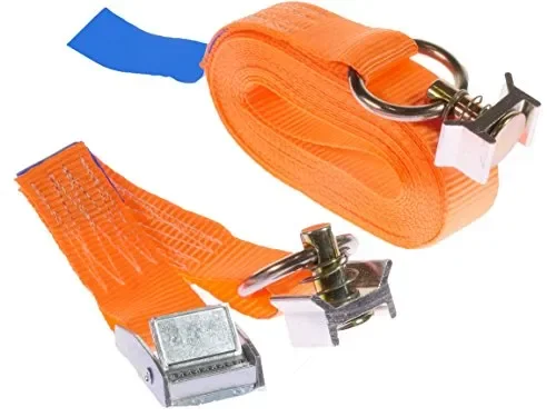 4 x 250 kg 5 m Cinghie di fissaggio per Binario fermacarico airline Cinghie… - immagine 2