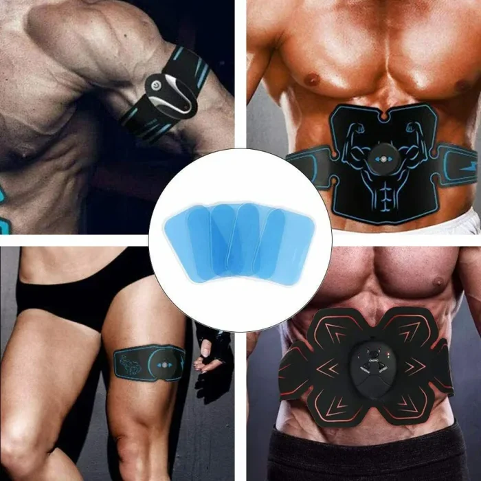 40 x Adesivi PAD in gel di ricambio per elettrostimolatore, EMS ABS gel training - immagine 2