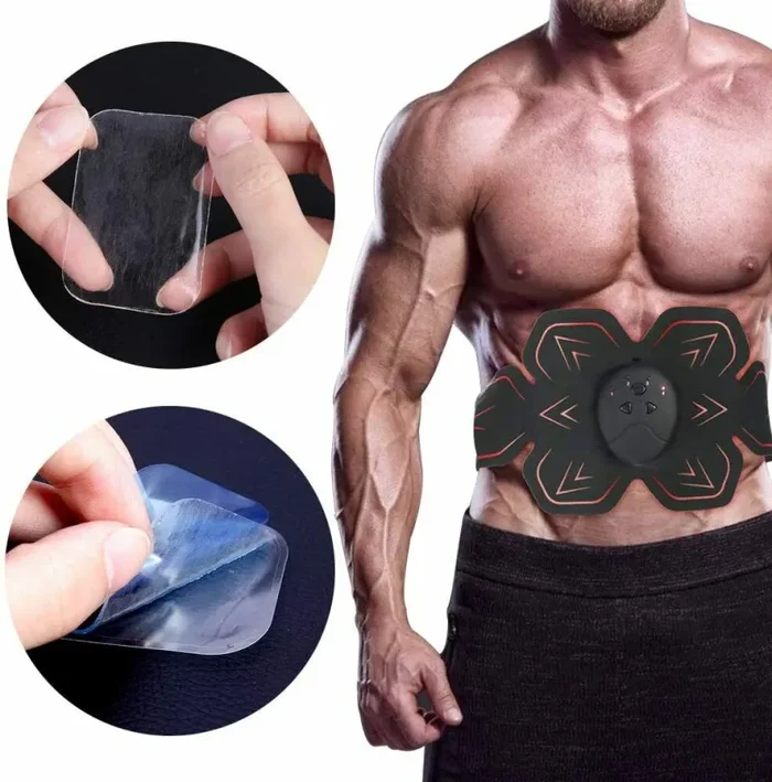 40 x Adesivi PAD in gel di ricambio per elettrostimolatore, EMS ABS gel training - immagine 3